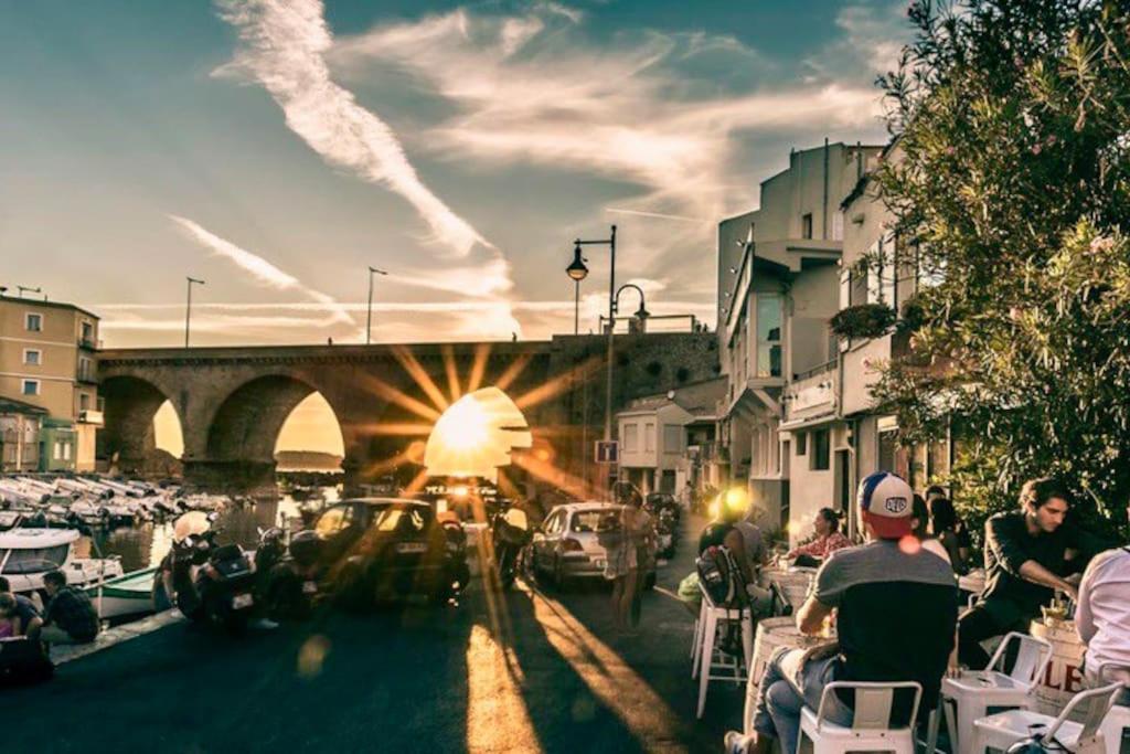 Superbe Logement Au Vallon Des Auffes Marseille Bagian luar foto